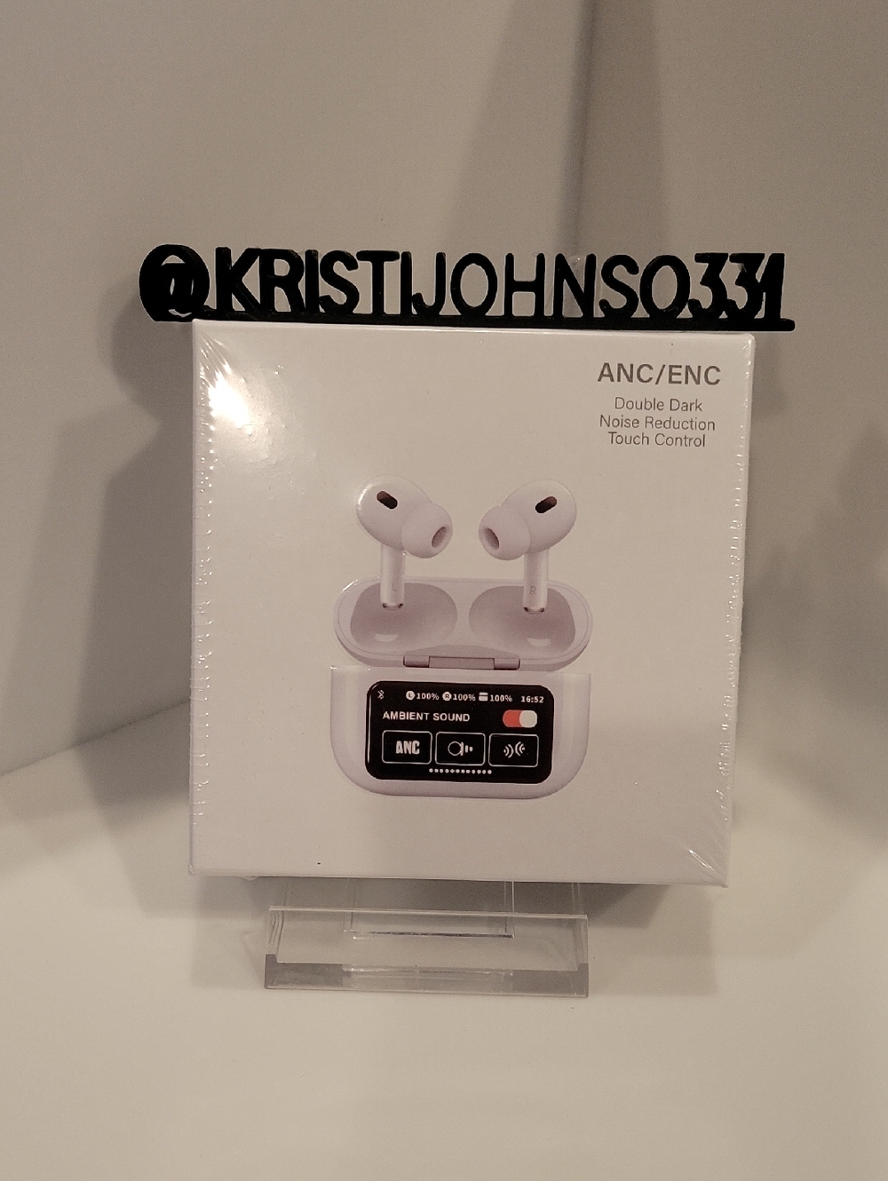 Wireless ANC Earbuds with Charging Case - White